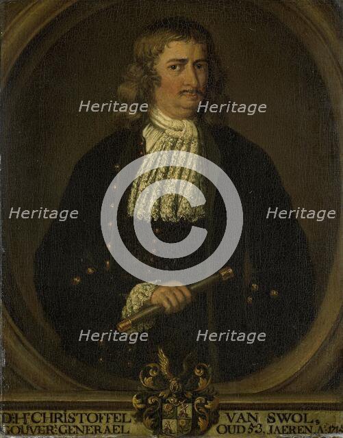 Portrait of Christoffel van Swoll (Swol, Zwol), Governor-General of the Dutch East Indies, 1750-1800 Creator: Unknown.