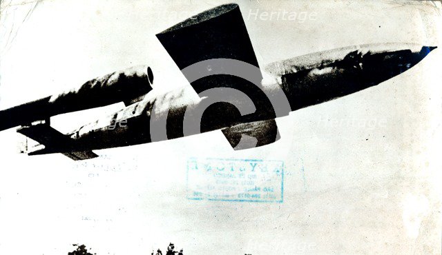 German V-1 flying bomb, World War II, c1944-c1945. Artist: Unknown