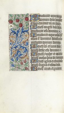 Book of Hours (Use of Rouen): fol. 42v, c. 1470. Creator: Master of the Geneva Latini (French, active Rouen, 1460-80).