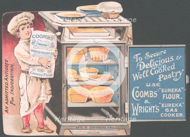 Coombs / Wrights Pastry flour, 1890s. Artist: Unknown