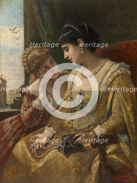 The Jewels of the Bride. Venetian Women in the Sixteenth Century, 1872. Creator: Cesare Dell'Acqua.