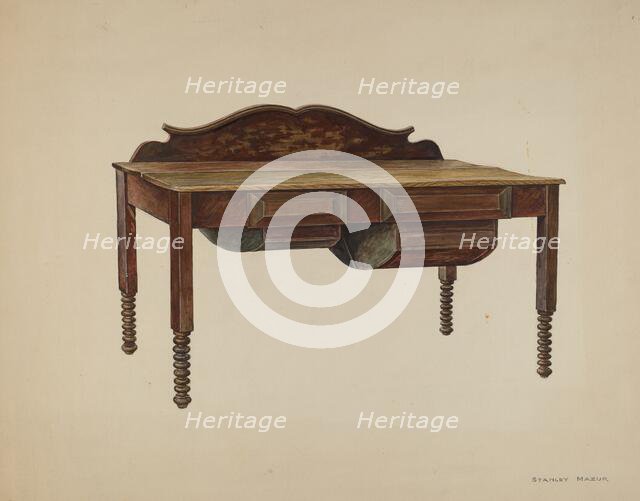 Kitchen Table, 1938. Creator: Stanley Mazur.