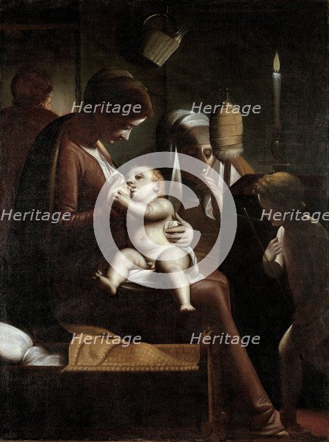 Madonna of the Candle, 1570-1575. Artist: Cambiaso (Cambiasi), Luca (1527-1585)