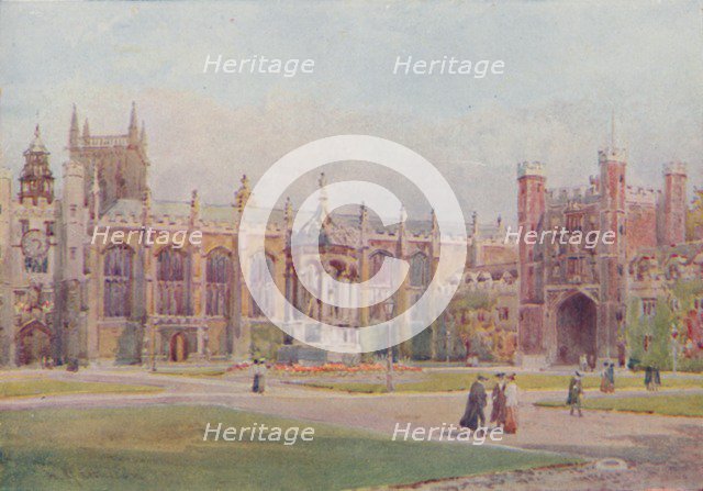 'Trinity College, Cambridge', 1910. Artist: William Matthison.