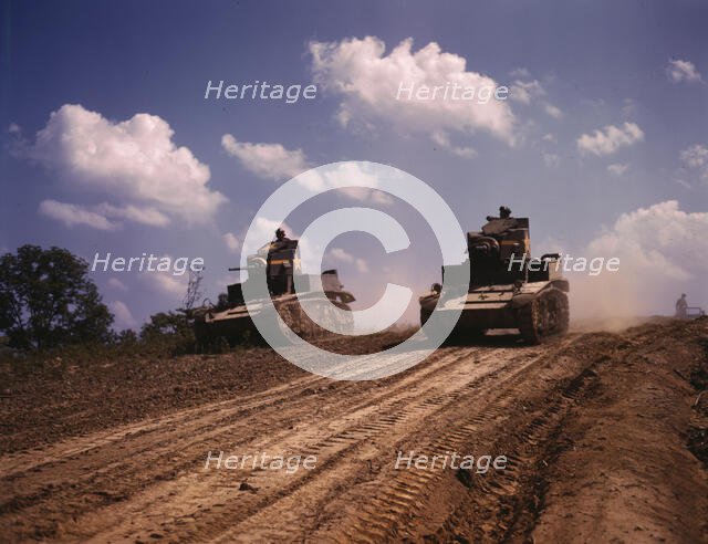 Light tanks, Fort Knox, Ky., 1942. Creator: Alfred T Palmer.