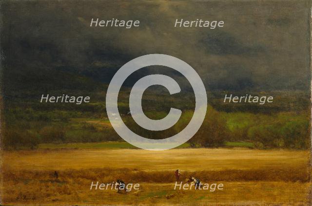 The Wheat Field, c. 1875-1877. Creator: George Inness (American, 1825-1894).