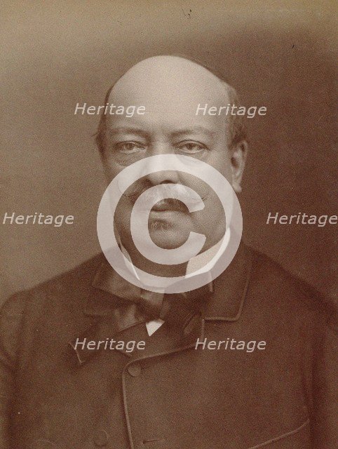 Portrait of the harpist and composer Félix Godefroid (1818-1897), 1890s.