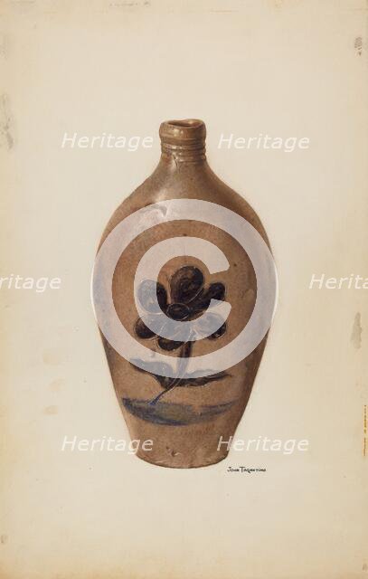 Flask, c. 1939. Creator: John Tarantino.