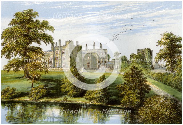 Ripley Castle, Yorkshire, home of Baronet Ingilby, c1880. Artist: Unknown