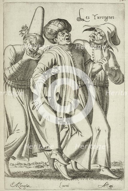 Les Yvrongnes (The Drunkards), 1568.  Creator: Unknown.