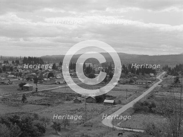 The town of Elma, western Washington - population 1,545, 1939. Creator: Dorothea Lange.