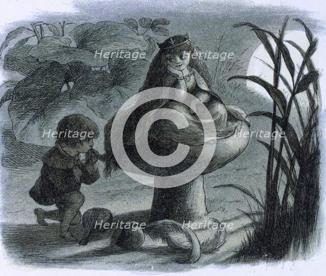 'Water lilies and water fairies of the period', c1869-c1870. Creator: Richard Doyle.