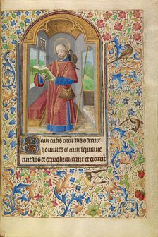 Saint James as a Pilgrim; Book of Hours, about 1466-1470. Creator: Master of Jacques of Luxembourg.