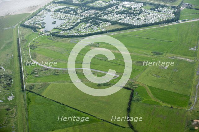 Cark Airfield, a WWII military airfield known as RAF Cark, Cumbria, 2019. Creator: Emma Trevarthen.