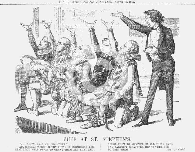 'Puff at St Stephen's', 1867. Artist: John Tenniel