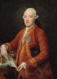 Don José Moñino y Redondo, Conde de Floridablanca, c. 1776. Creator: Pompeo Batoni.