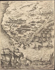 The Siege of La Rochelle [plate 10 of 16; set comprises 1952.8.97-112], 1628/1631. Creator: Jacques Callot.