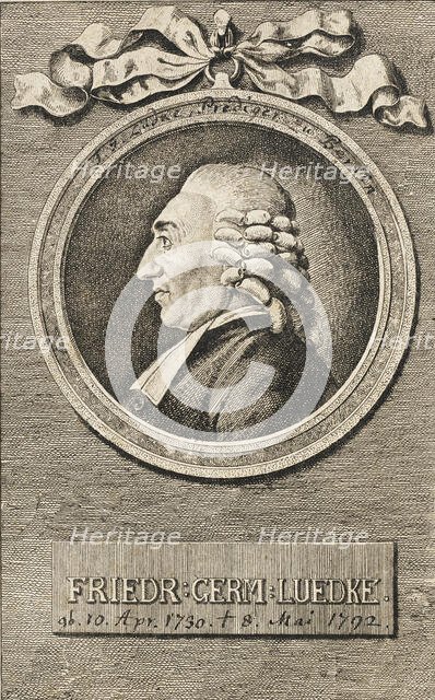 Portrait of Pastor F. C. Luedke, 1780. Creator: Daniel Nikolaus Chodowiecki.