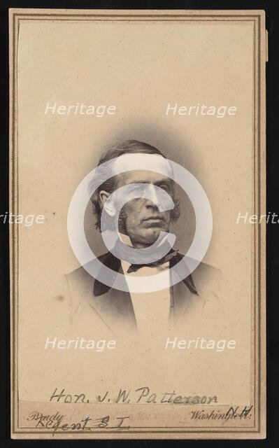 Portrait of James Willis Patterson (1823-1893), Before 1869. Creator: Brady's National Photographic Portrait Galleries.