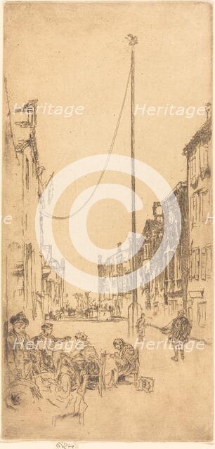 The Mast, 1879/1880. Creator: James Abbott McNeill Whistler.