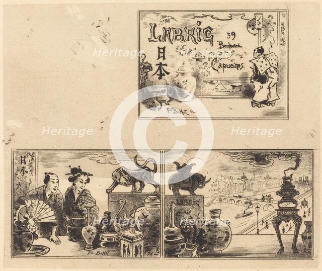 Adresse de Labric, 1876. Creator: Felix Hilaire Buhot.
