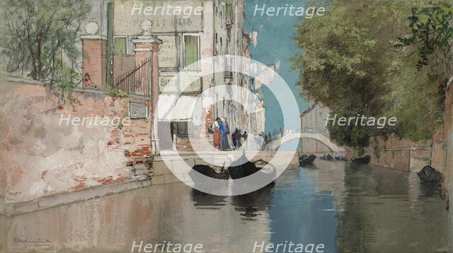 On the Way to the Public Garden, ca. 1895. Creator: Francis Hopkinson Smith.