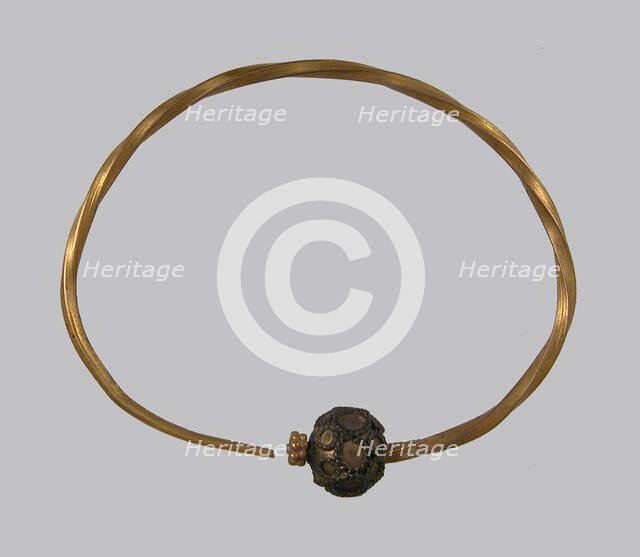 Earring, Frankish, 6th-7th century. Creator: Unknown.