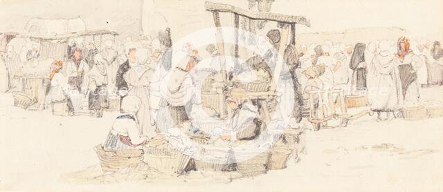 An Outdoor Market. Creator: Samuel Prout.
