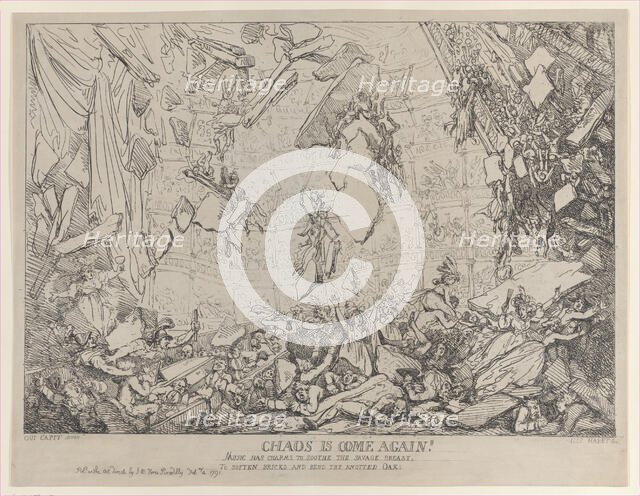 Chaos is Come Again!, February 4, 1791., February 4, 1791. Creator: Thomas Rowlandson.