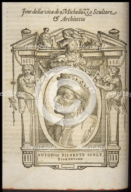 Filarete (Antonio di Pietro Averlino). From: Giorgio Vasari, The Lives of the Most Excellent Italian