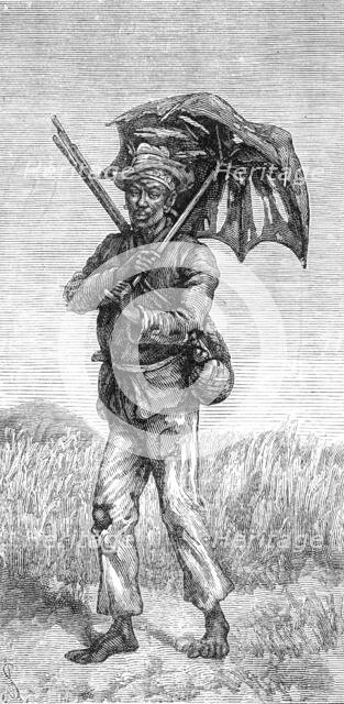 A Basuto out for a walk, 1881. Creator: Unknown.