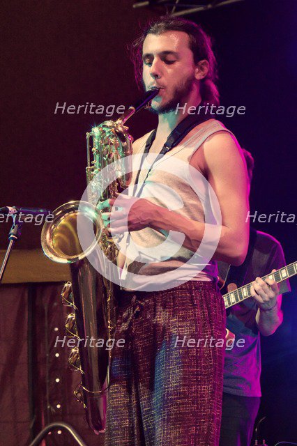 Seb Silas, Love Supreme Jazz Festival, Glynde Place, East Sussex, 2015. Artist: Brian O'Connor.