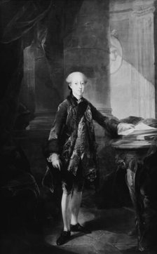 Portrait of Christian VII as crown prince, 1762. Creator: Carl Gustaf Pilo.
