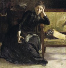 The Artist Eva Bonnier, 1889. Creator: Sven Richard Bergh.