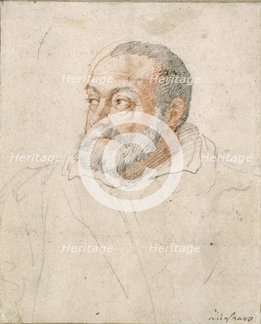 Portrait of a Man, (Barozzi da Vignola), 16th century. Artist: Federico Zuccaro.