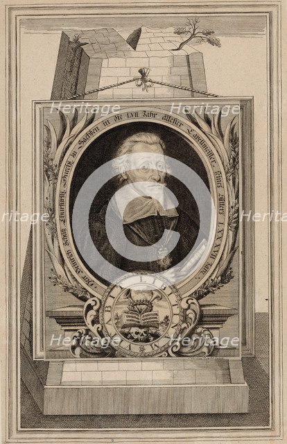 Portrait of the composer Heinrich Schütz (1585-1672), 1672.