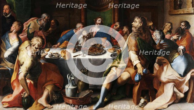 The Last Supper, ca 1580-1582. Creator: Hendricksz (d'Errico), Dirck (Teodoro) (1544-1618).