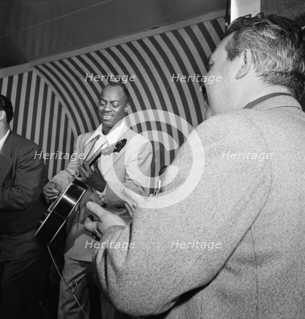 Portrait of Tiny Grimes and Hugues Panassié, New York, N.Y., 1946. Creator: William Paul Gottlieb.