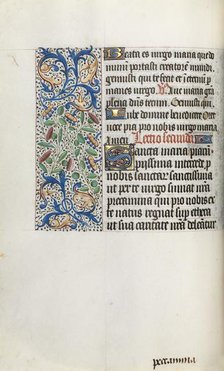 Book of Hours (Use of Rouen): fol. 35v, c. 1470. Creator: Master of the Geneva Latini (French, active Rouen, 1460-80).