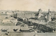 View of the Arbat in Moscow, Russia, late 19th or early 20th century. Artist: Unknown