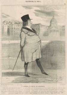 Le membre de toutes les académies, 1842. Creator: Honore Daumier.