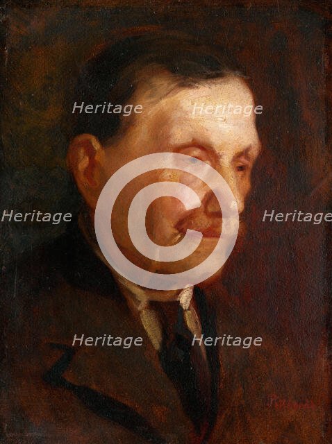 Head of an Old Man, around 1925. Creator: Ludovit Pitthordt.