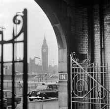 Big Ben and the Houses of Parliament from Waterloo Station, London, 1960-1972. Artist: John Gay
