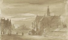 Cityscape with church, c.1803-c.1818. Creator: Arnoldus Johannes Eymer.
