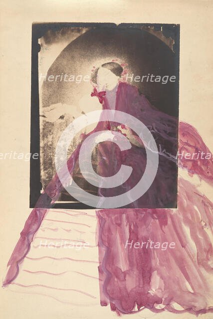 [La Comtesse at Table with Hand to Face], 1860s. Creator: Pierre-Louis Pierson.