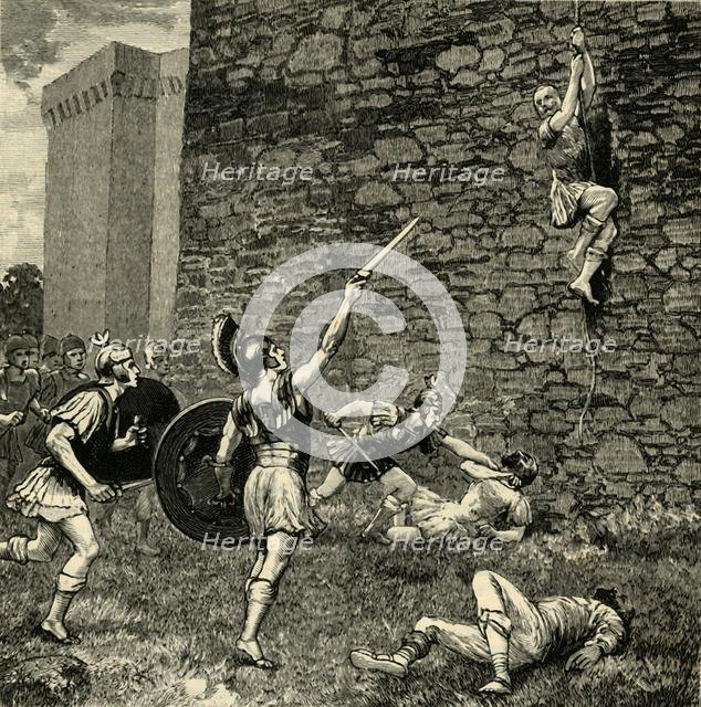 'Escape of Marius the Younger at Praeneste', 1890.   Creator: Unknown.