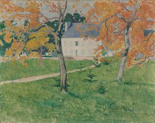House among trees. Pont-Aven, 1888. Artist: Bernard, Émile (1868-1941)