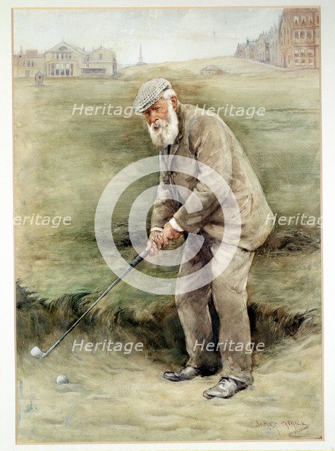 Tom Morris senior, British golfer, portrait, c1910. Artist: Unknown