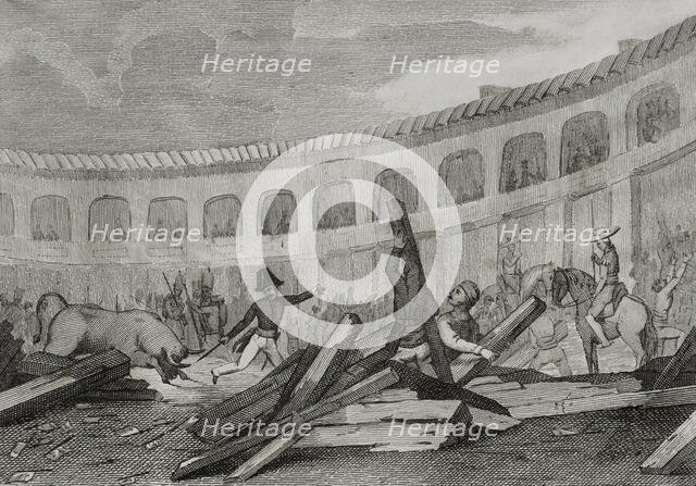 First Carlist War, (1833-1840): Anti-clerical riots of 1835, (1845).  Creator: Martinez.