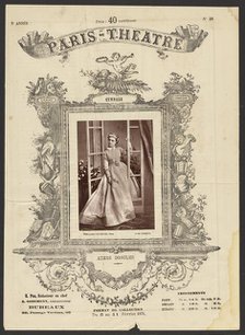 Paris Theatre: Aimee Desolee, 1874. Creator: Alphonse J. Liébert.